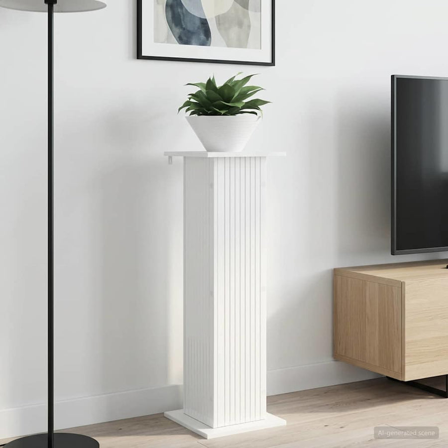 Plantenstandaard 2 pcs Hoogglans Wit 30,5 x 30 x 100,5 cm