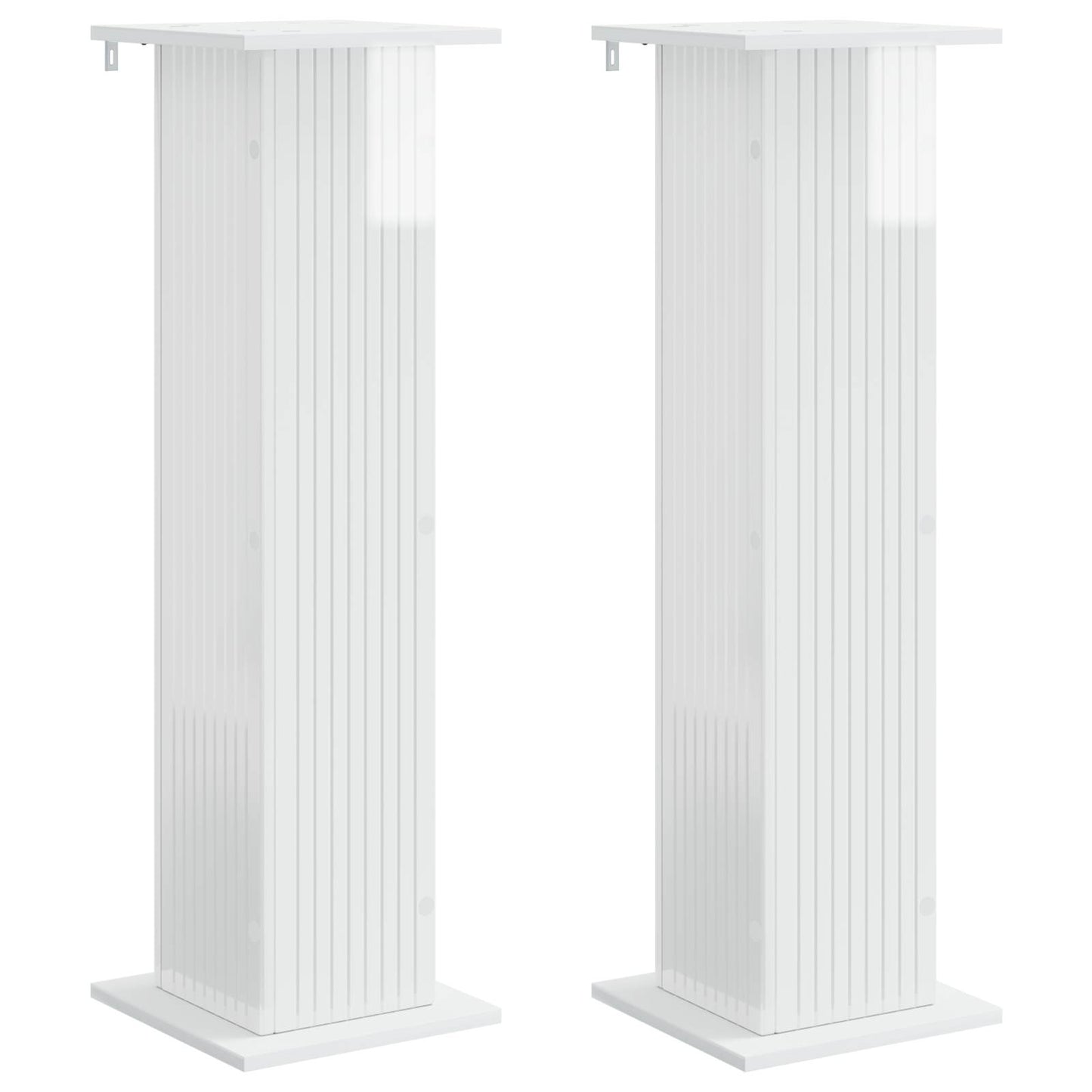 Plantenstandaard 2 pcs Hoogglans Wit 30,5 x 30 x 100,5 cm