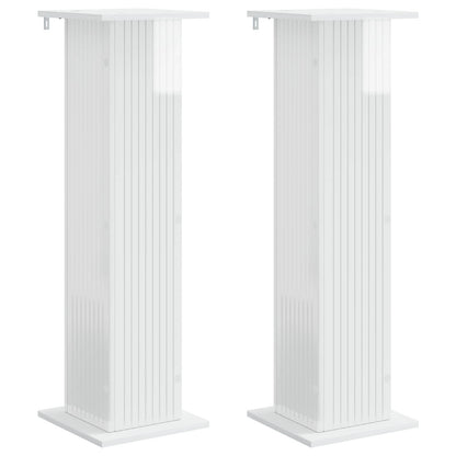 Plantenstandaard 2 pcs Hoogglans Wit 30,5 x 30 x 100,5 cm