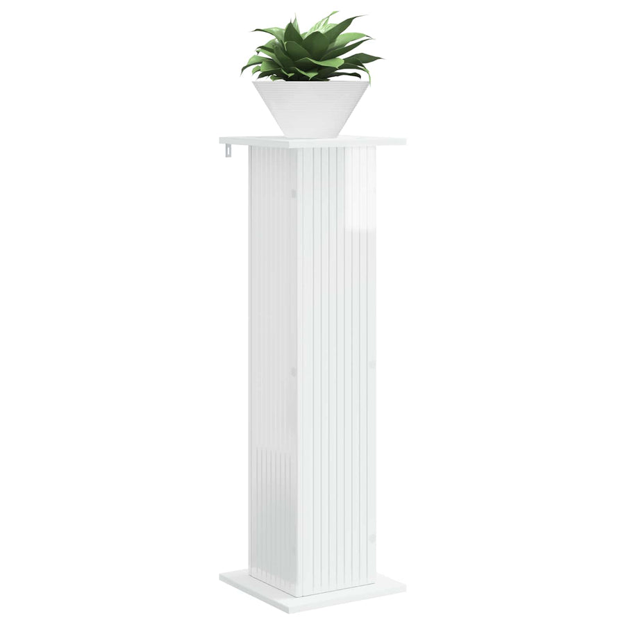 Plantenstandaard 2 pcs Hoogglans Wit 30,5 x 30 x 100,5 cm