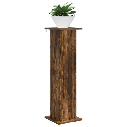 Plantenstandaard Gerookt eiken 30,5 x 30 x 100,5 cm