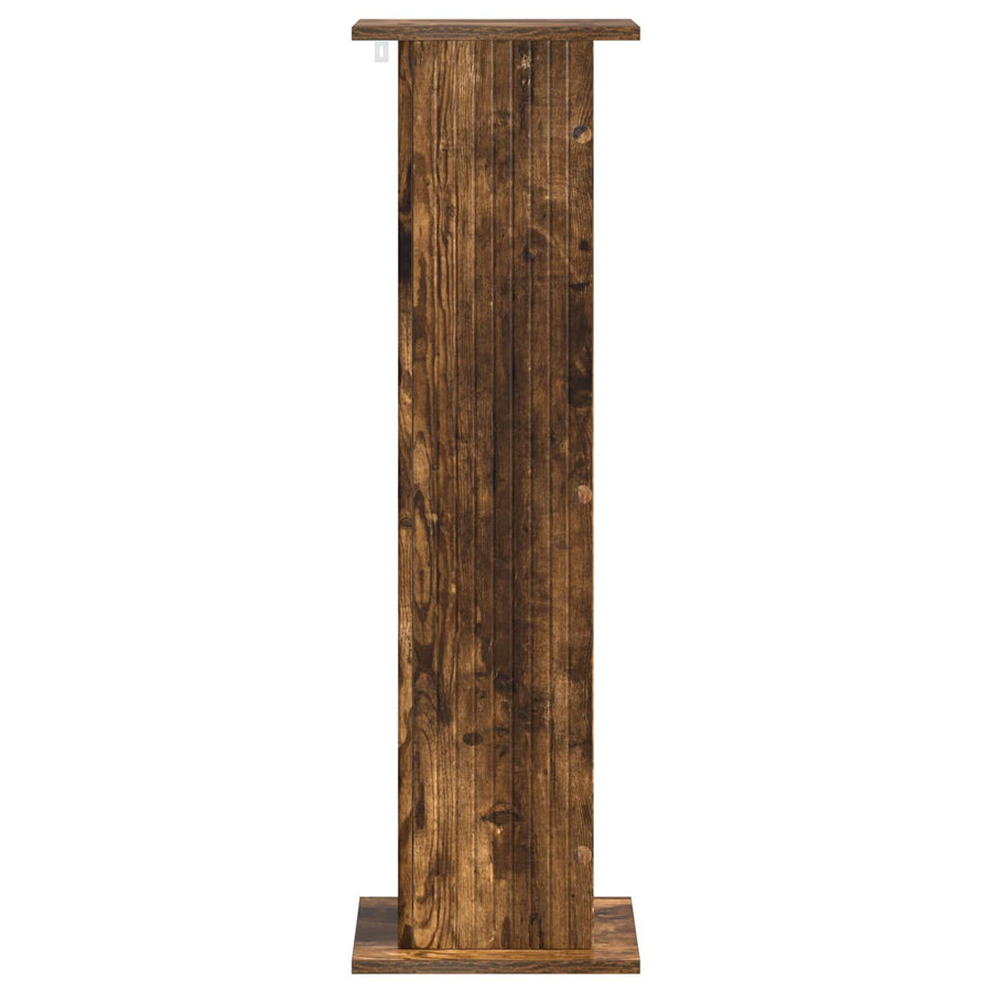 Plantenstandaard 2 pcs Gerookt eiken 30,5 x 30 x 100,5 cm