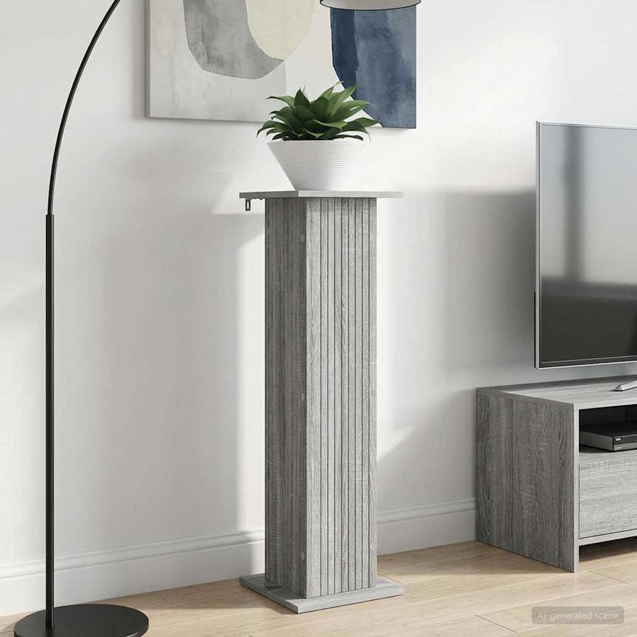 Plantenstandaard Grijs sonoma 30,5 x 30 x 100,5 cm Bewerkt hout
