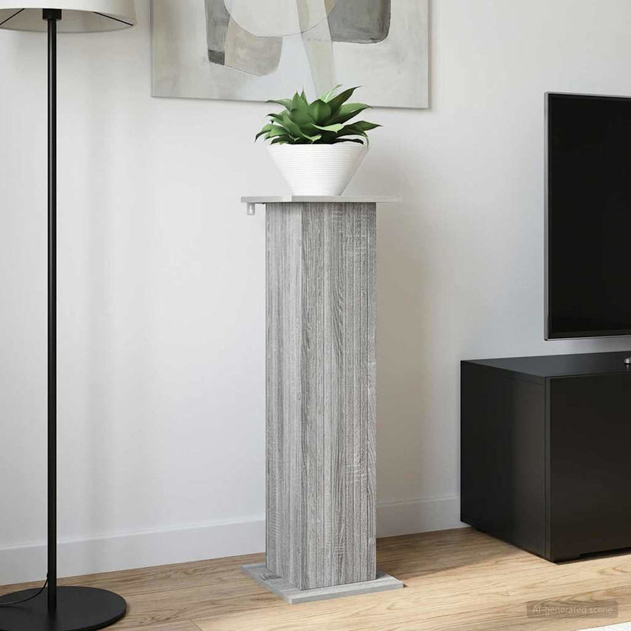 Plantenstandaard 2 pcs Grijs sonoma 30,5 x 30 x 100,5 cm