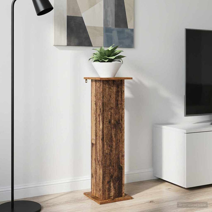 Plantenstandaard Oud hout 30,5 x 30 x 100,5 cm Bewerkt hout
