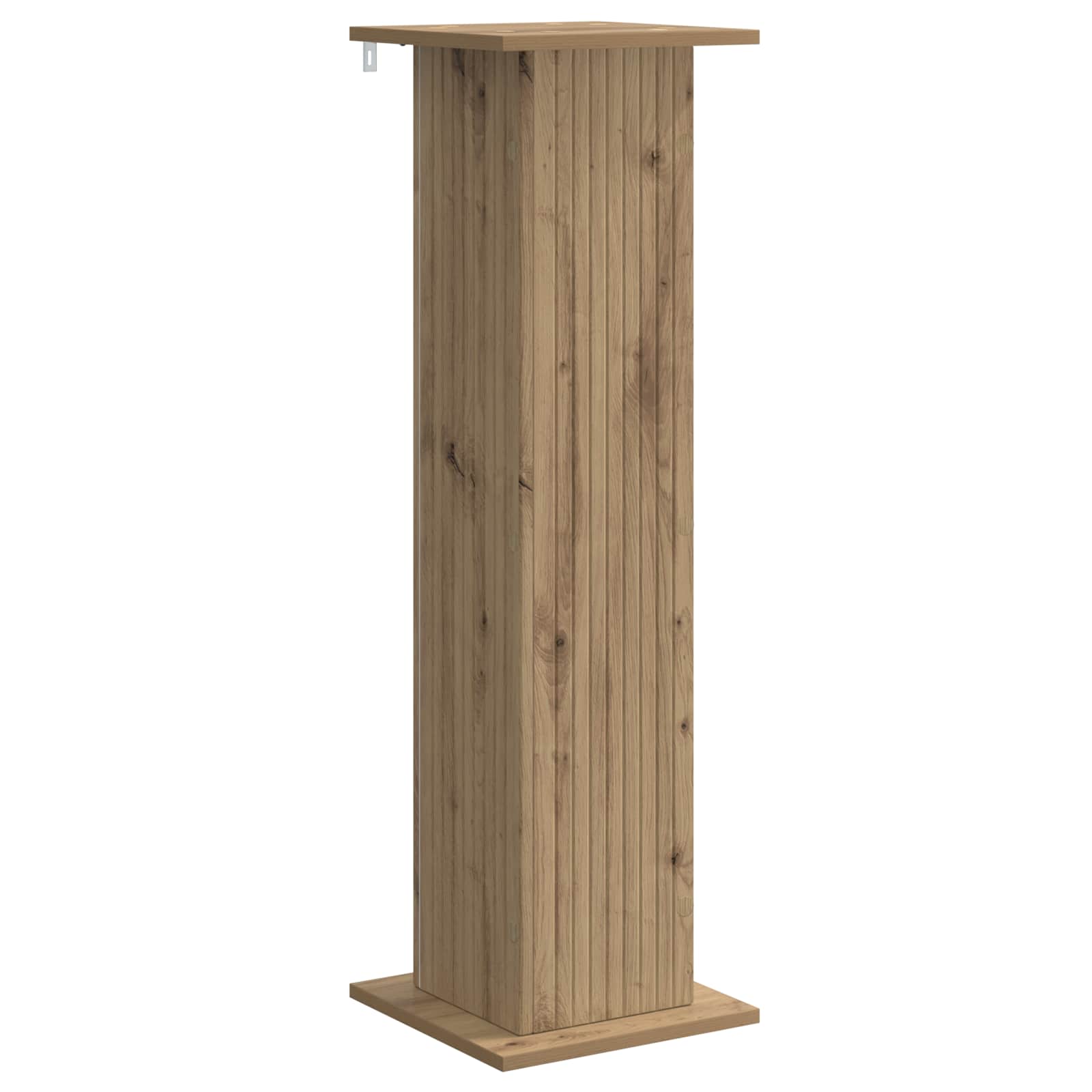 Plantenstandaard Artisanaal eiken 30,5 x 30 x 100,5 cm