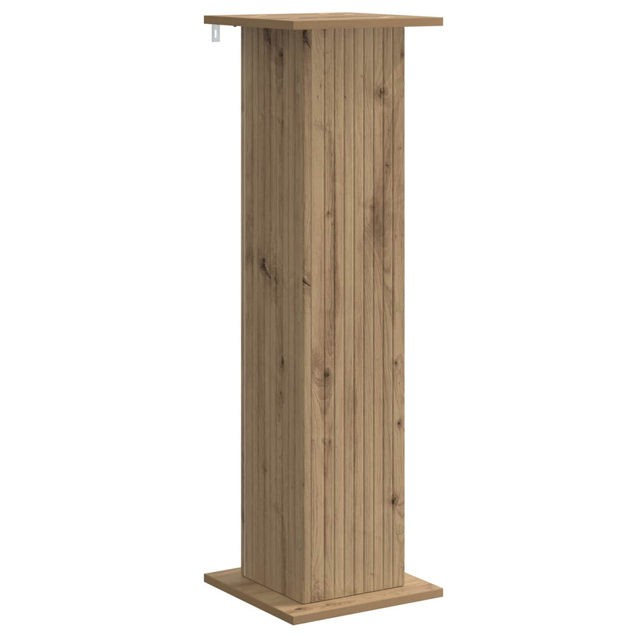Plantenstandaard Artisanaal eiken 30,5 x 30 x 100,5 cm