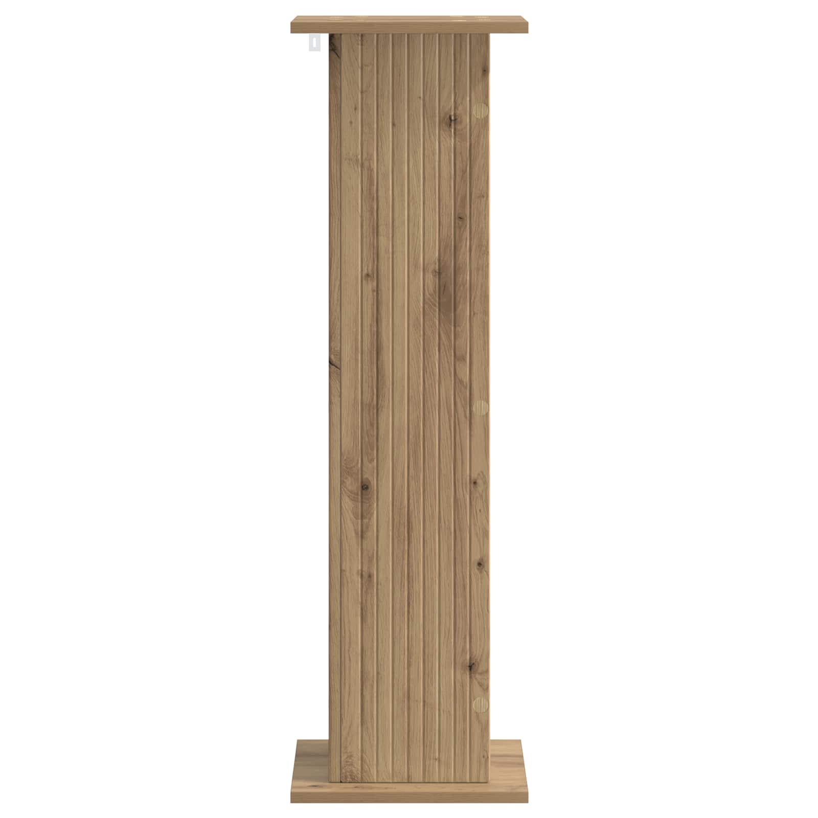 Plantenstandaard Artisanaal eiken 30,5 x 30 x 100,5 cm