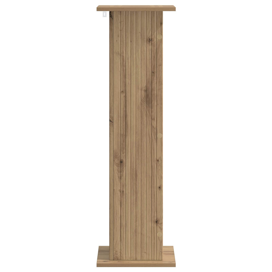 Plantenstandaard Artisanaal eiken 30,5 x 30 x 100,5 cm