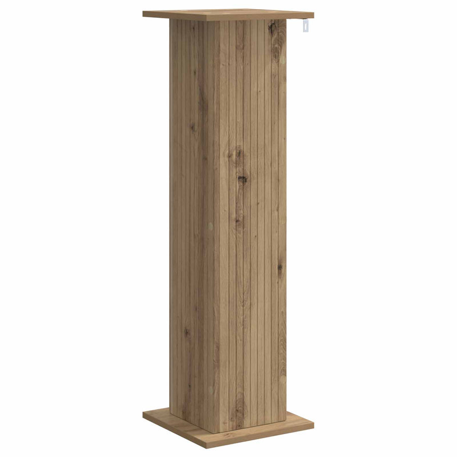 Plantenstandaard 2 pcs Artisanaal eiken 30,5 x 30 x 100,5 cm