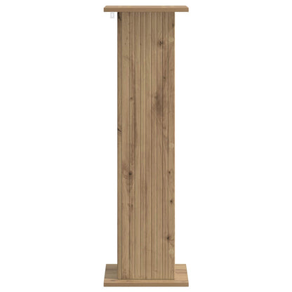 Plantenstandaard 2 pcs Artisanaal eiken 30,5 x 30 x 100,5 cm