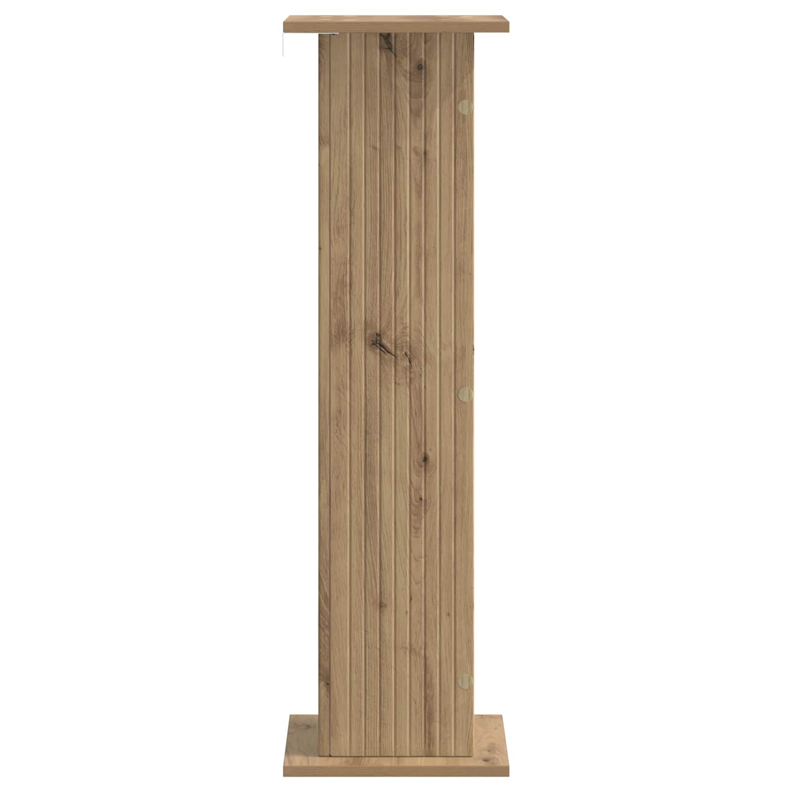Plantenstandaard 2 pcs Artisanaal eiken 30,5 x 30 x 100,5 cm