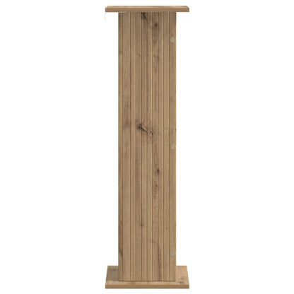 Plantenstandaard 2 pcs Artisanaal eiken 30,5 x 30 x 100,5 cm