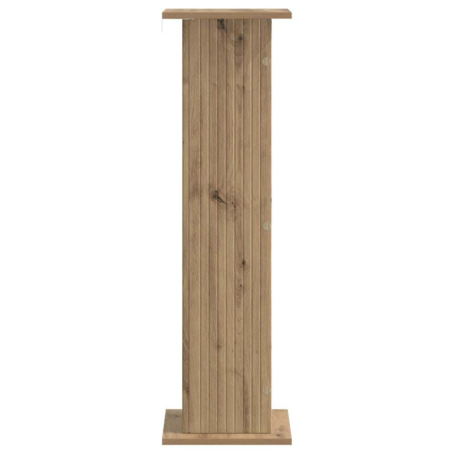 Plantenstandaard 2 pcs Artisanaal eiken 30,5 x 30 x 100,5 cm