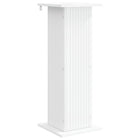 Plant Stand White 30.5 x 30 x 80.5 cm Engineered Wood