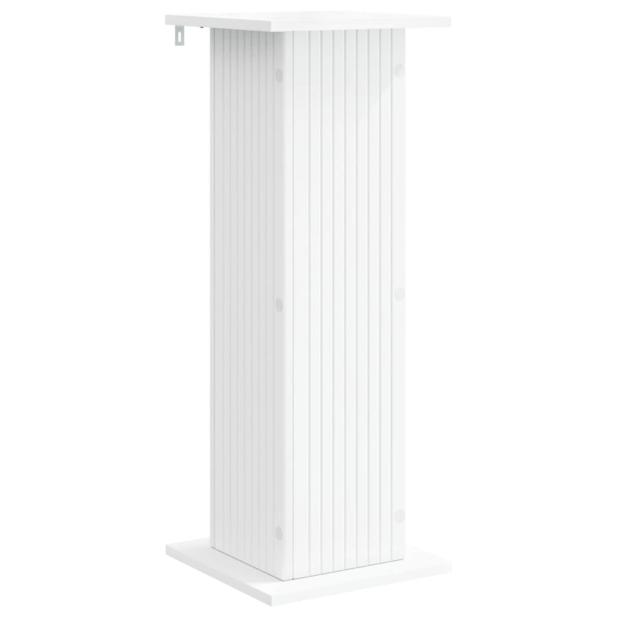 Plantenstandaard Wit 30,5 x 30 x 80,5 cm Bewerkt hout