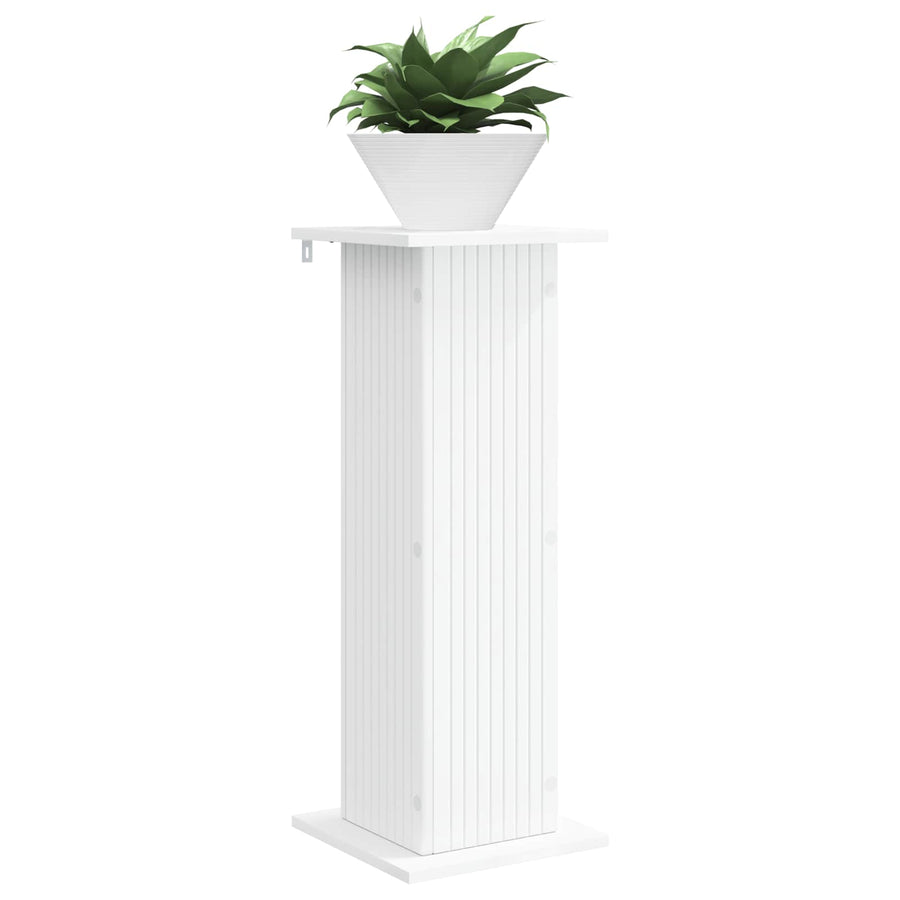 Plantenstandaard Wit 30,5 x 30 x 80,5 cm Bewerkt hout