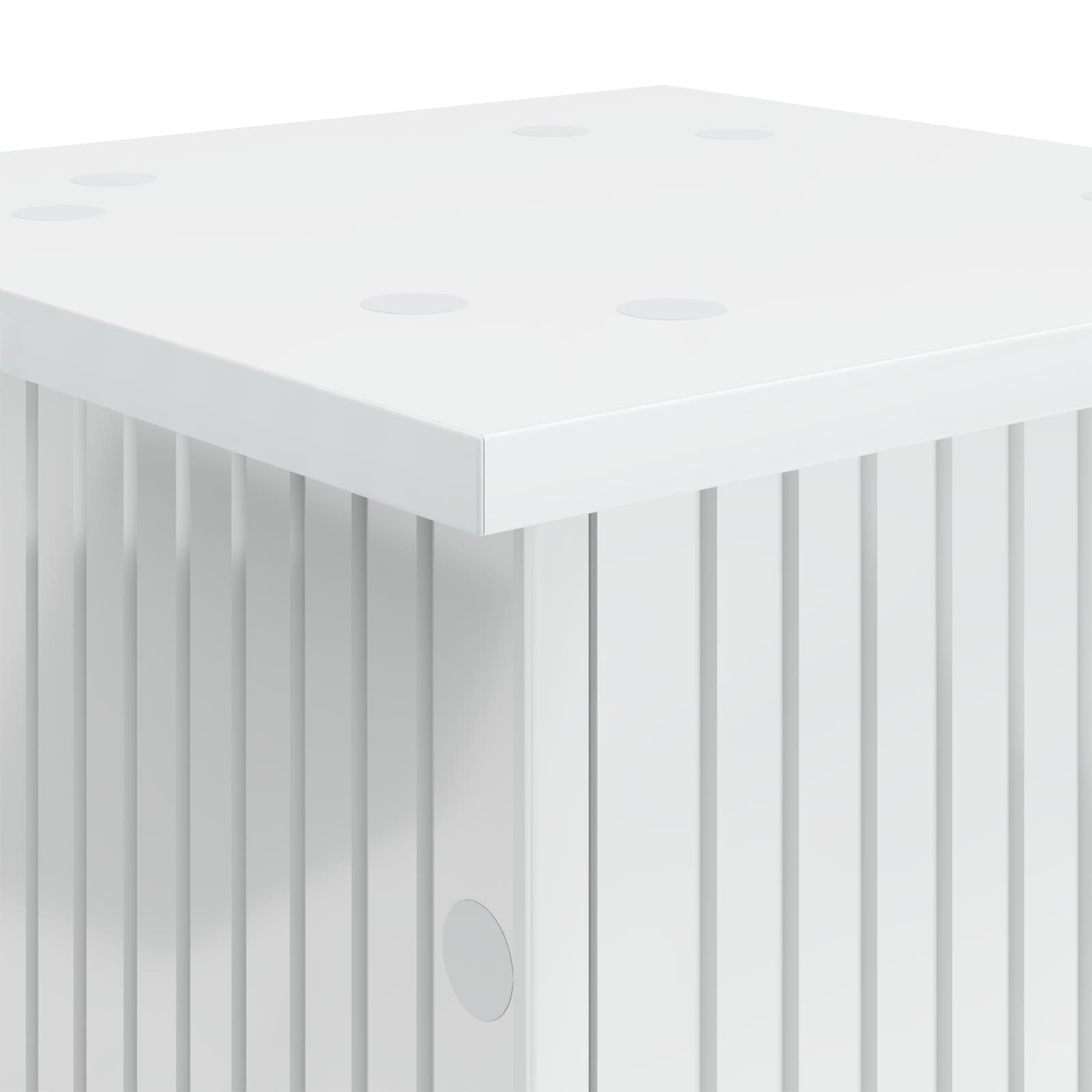 Plantenstandaard 2 pcs Wit 30,5 x 30 x 80,5 cm Bewerkt hout