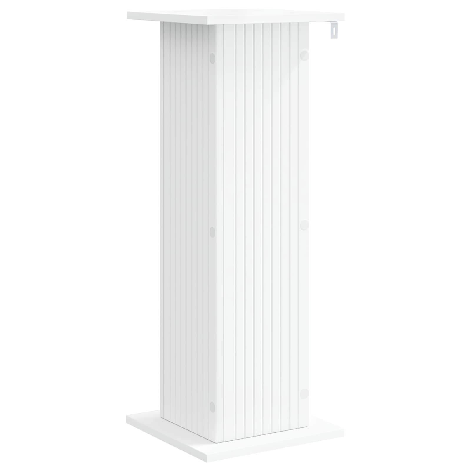 Plantenstandaard 2 pcs Wit 30,5 x 30 x 80,5 cm Bewerkt hout