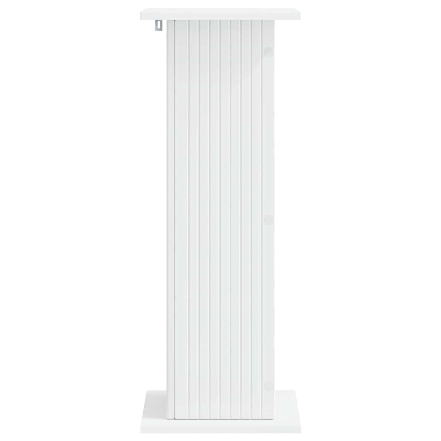 Plantenstandaard 2 pcs Wit 30,5 x 30 x 80,5 cm Bewerkt hout