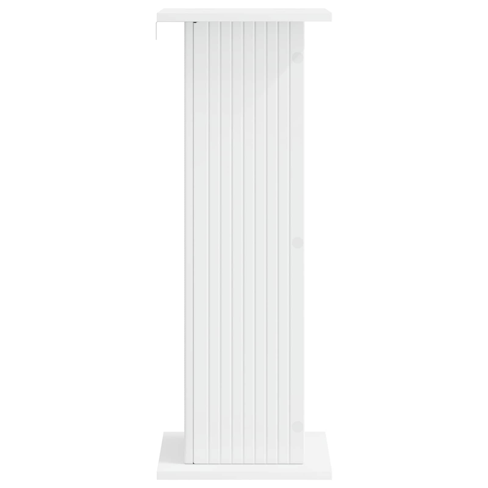 Plantenstandaard 2 pcs Wit 30,5 x 30 x 80,5 cm Bewerkt hout