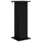 Plantenstandaard zwart 30,5x30x80,5 cm bewerkt hout