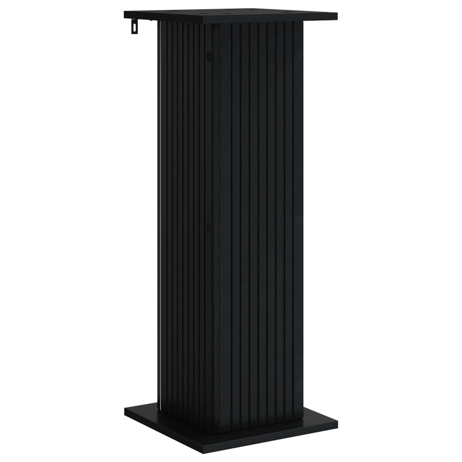 Plantenstandaard Zwart 30,5 x 30 x 80,5 cm Bewerkt hout
