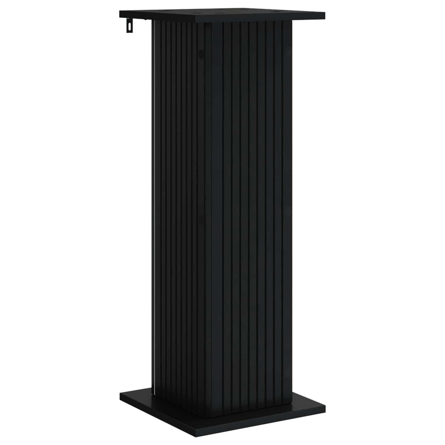 Plantenstandaard Zwart 30,5 x 30 x 80,5 cm Bewerkt hout