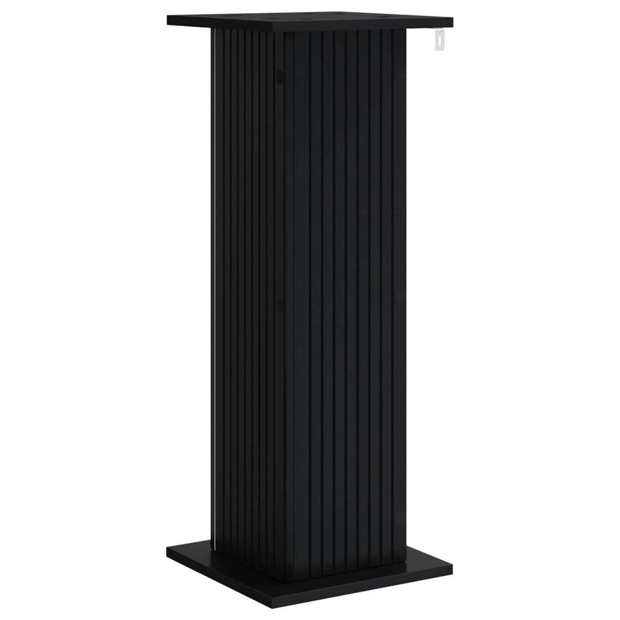 Plantenstandaard Zwart 30,5 x 30 x 80,5 cm Bewerkt hout