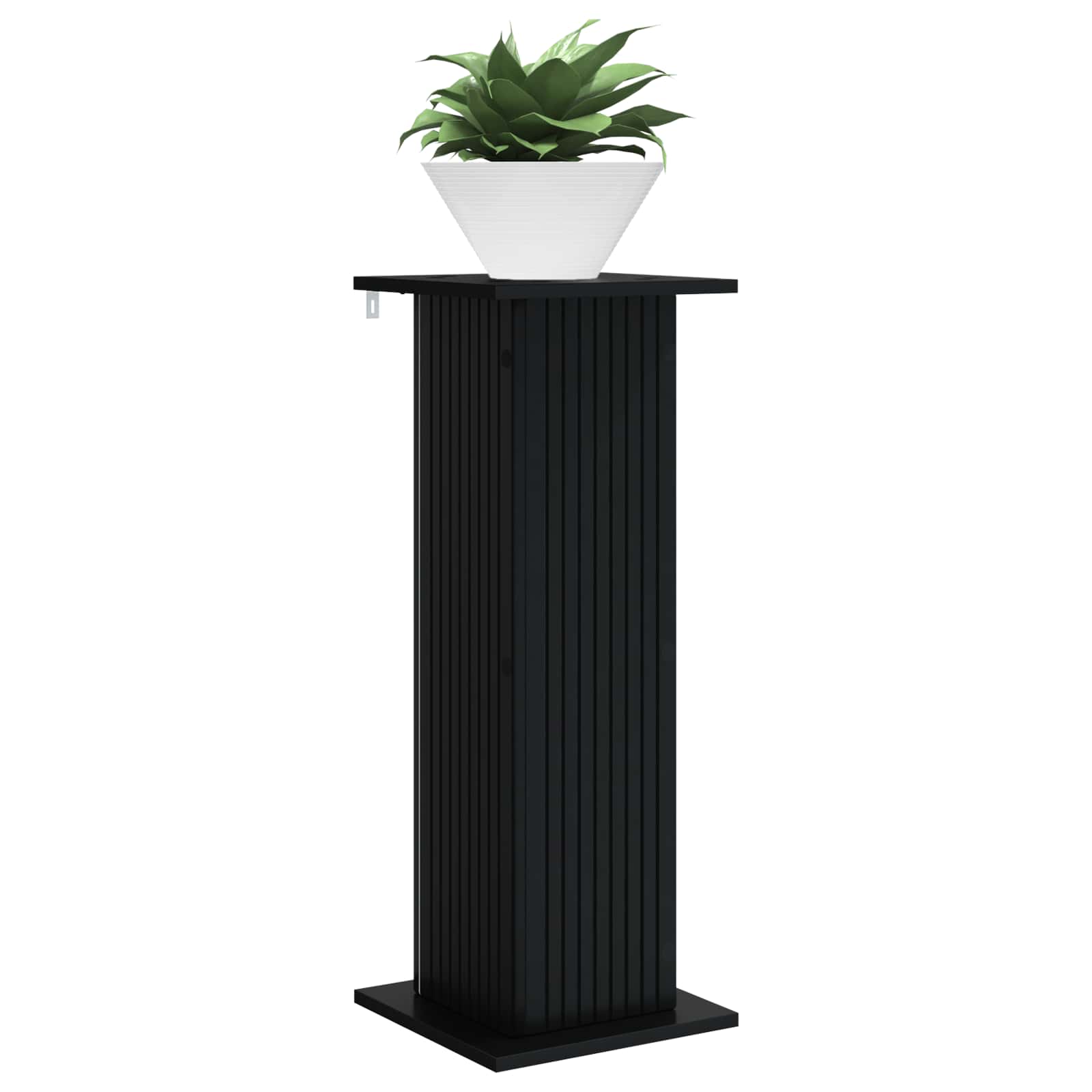 Plantenstandaard Zwart 30,5 x 30 x 80,5 cm Bewerkt hout
