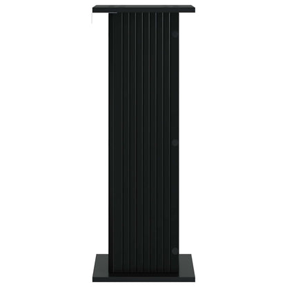 Plantenstandaard Zwart 30,5 x 30 x 80,5 cm Bewerkt hout