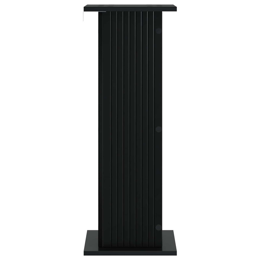 Plantenstandaard Zwart 30,5 x 30 x 80,5 cm Bewerkt hout