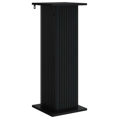 Plantenstandaard 2 pcs Zwart 30,5 x 30 x 80,5 cm Bewerkt hout