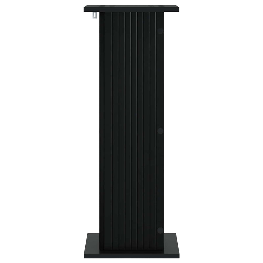 Plantenstandaard 2 pcs Zwart 30,5 x 30 x 80,5 cm Bewerkt hout