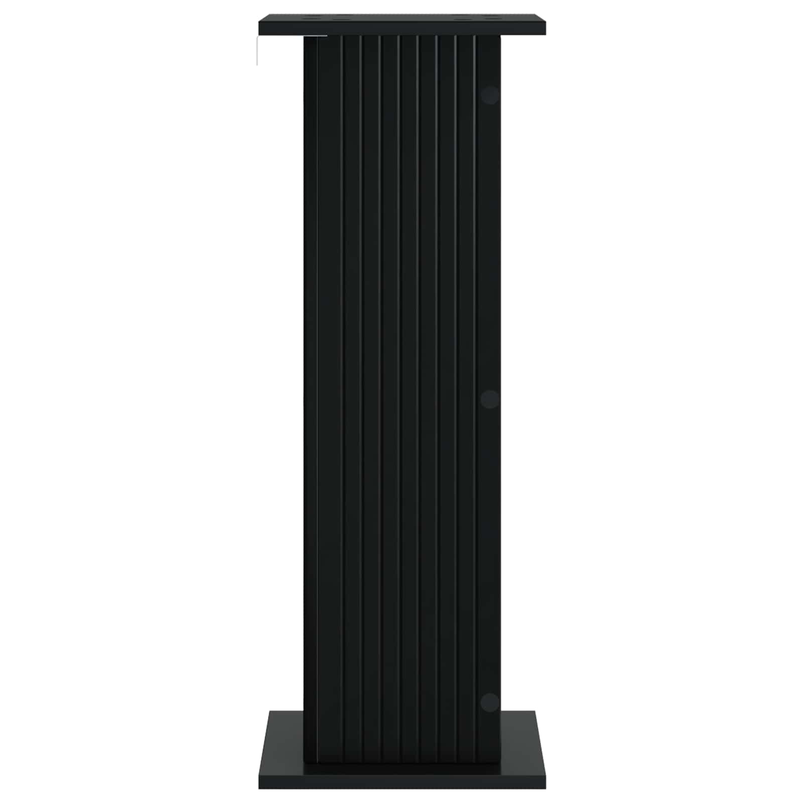 Plantenstandaard 2 pcs Zwart 30,5 x 30 x 80,5 cm Bewerkt hout