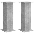 Plant Stand 2 pcs Concrete Grey 30.5 x 30 x 80.5 cm