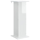 Plant Stand High-Gloss White 30.5 x 30 x 80.5 cm Engineered Wood