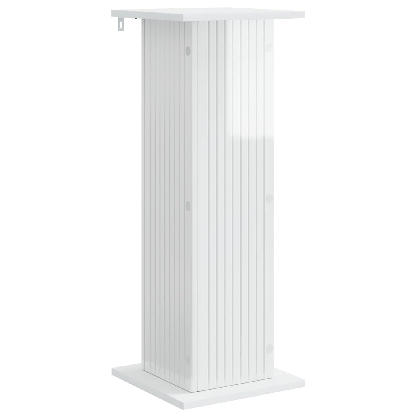 Plantenstandaard Hoogglans Wit 30,5 x 30 x 80,5 cm Bewerkt hout