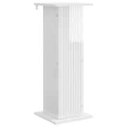 Plantenstandaard 30,5x30x80,5 cm bewerkt hout hoogglans wit