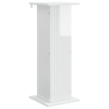 Plantenstandaard Hoogglans Wit 30,5 x 30 x 80,5 cm Bewerkt hout