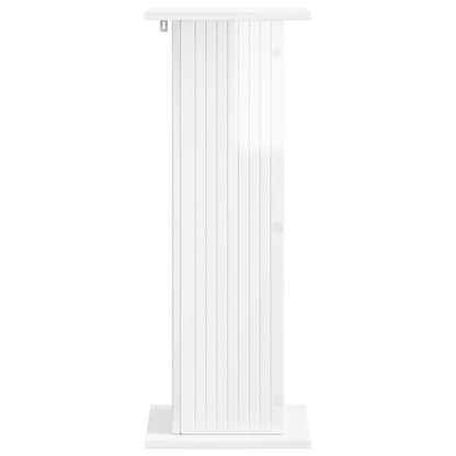 Plantenstandaard Hoogglans Wit 30,5 x 30 x 80,5 cm Bewerkt hout