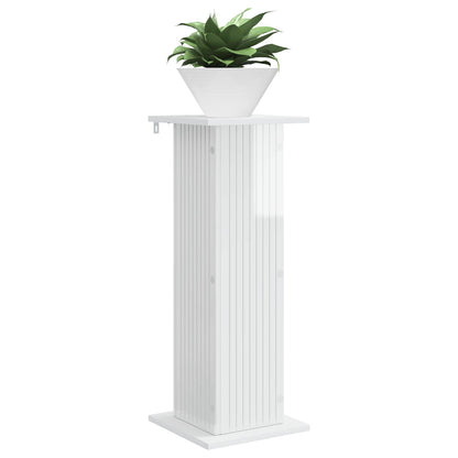 Plantenstandaard Hoogglans Wit 30,5 x 30 x 80,5 cm Bewerkt hout