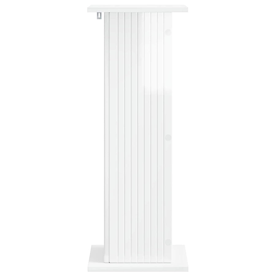Plantenstandaard 2 pcs Hoogglans Wit 30,5 x 30 x 80,5 cm