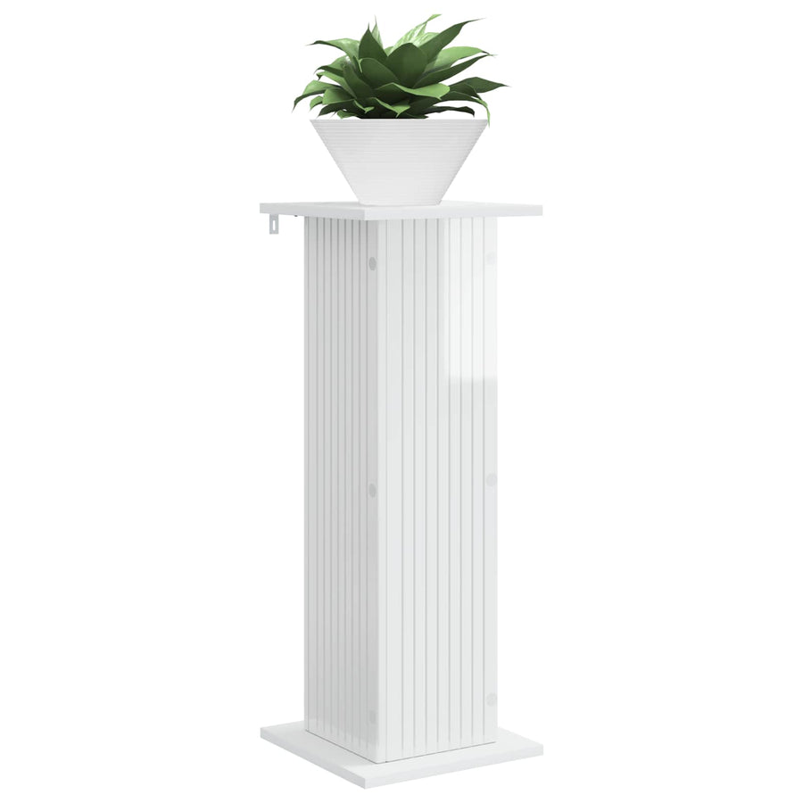 Plantenstandaard 2 pcs Hoogglans Wit 30,5 x 30 x 80,5 cm