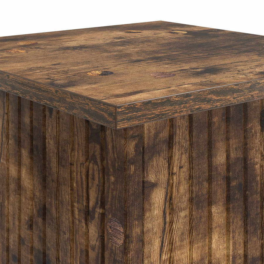 Plantenstandaard 2 pcs Gerookt eiken 30,5 x 30 x 80,5 cm