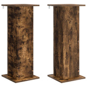 Plantenstandaard 2 stuks gerookt eiken 30,5x30x80,5 cm