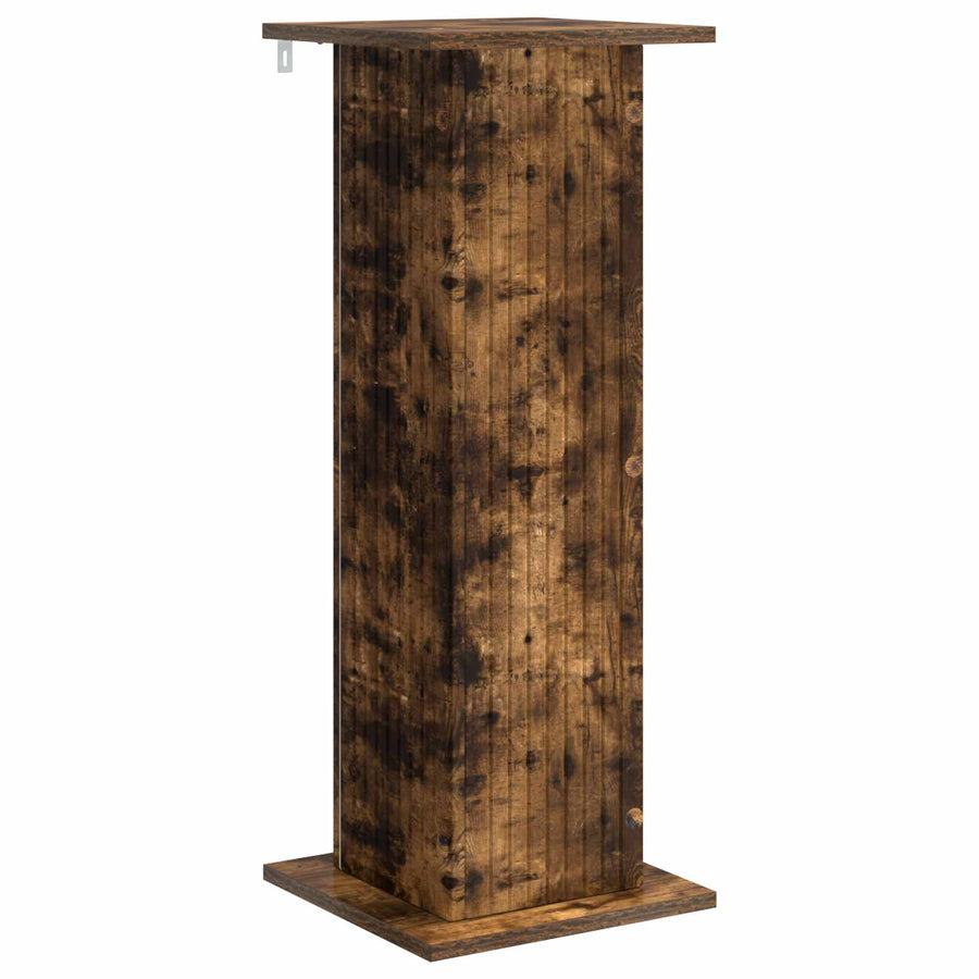 Plantenstandaard 2 pcs Gerookt eiken 30,5 x 30 x 80,5 cm