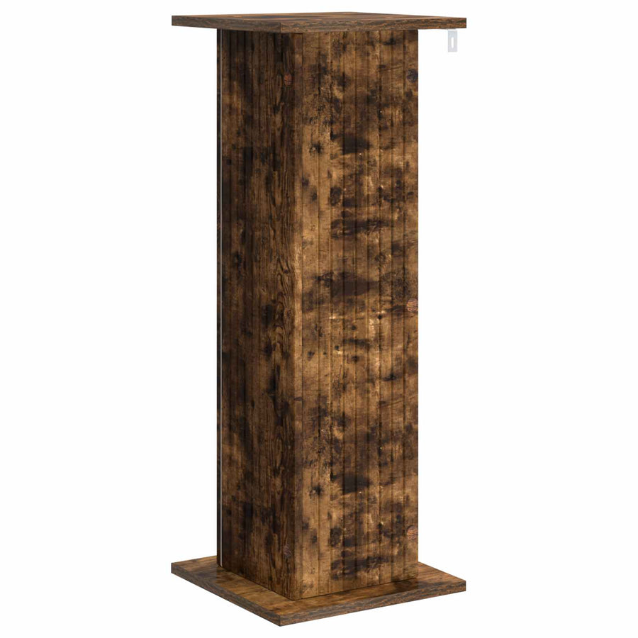Plantenstandaard 2 pcs Gerookt eiken 30,5 x 30 x 80,5 cm