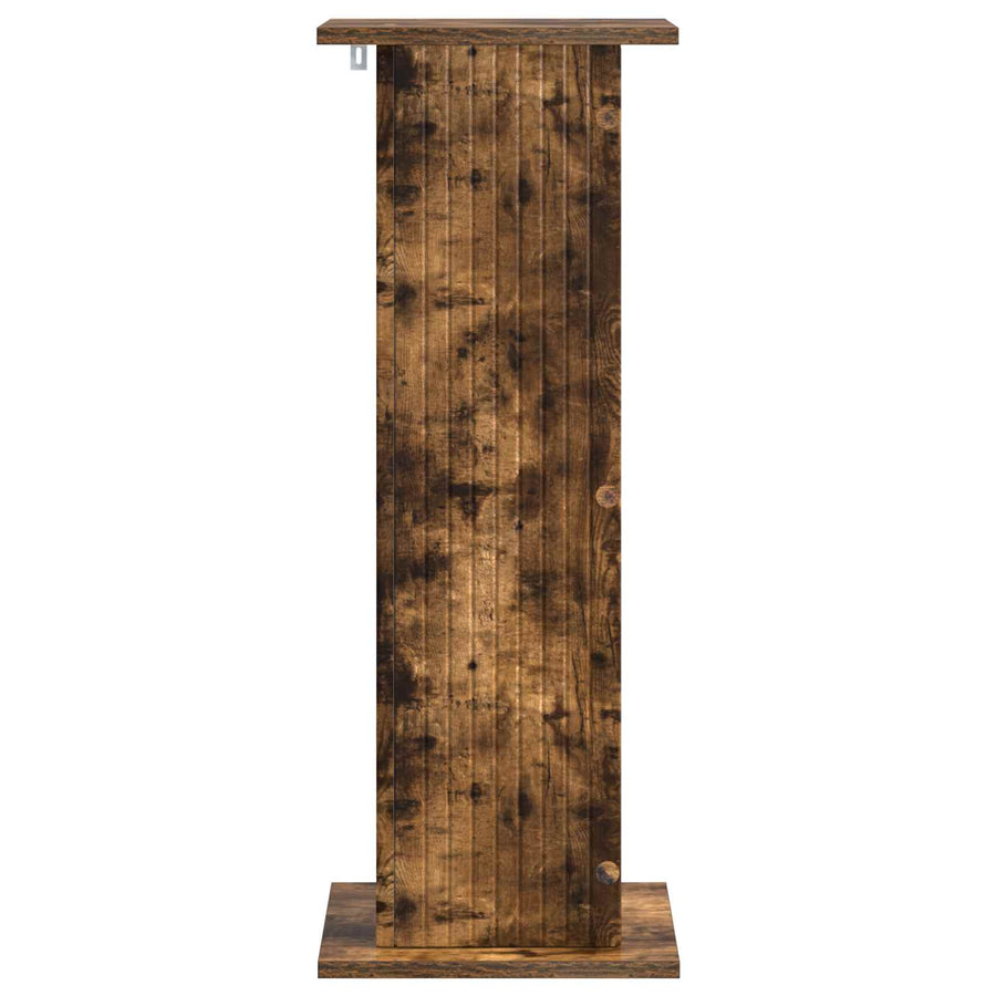 Plantenstandaard 2 pcs Gerookt eiken 30,5 x 30 x 80,5 cm