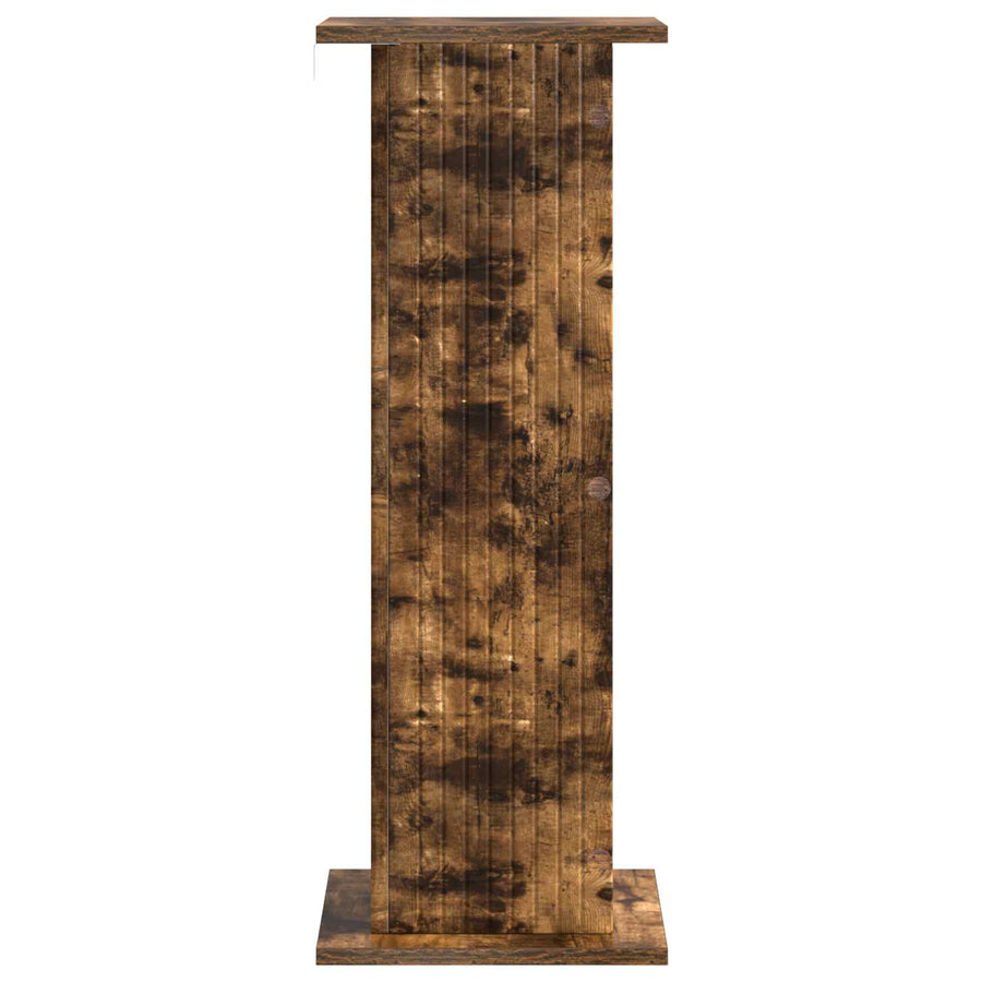 Plantenstandaard 2 pcs Gerookt eiken 30,5 x 30 x 80,5 cm